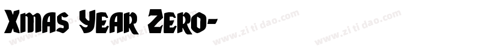 Xmas Year Zero字体转换